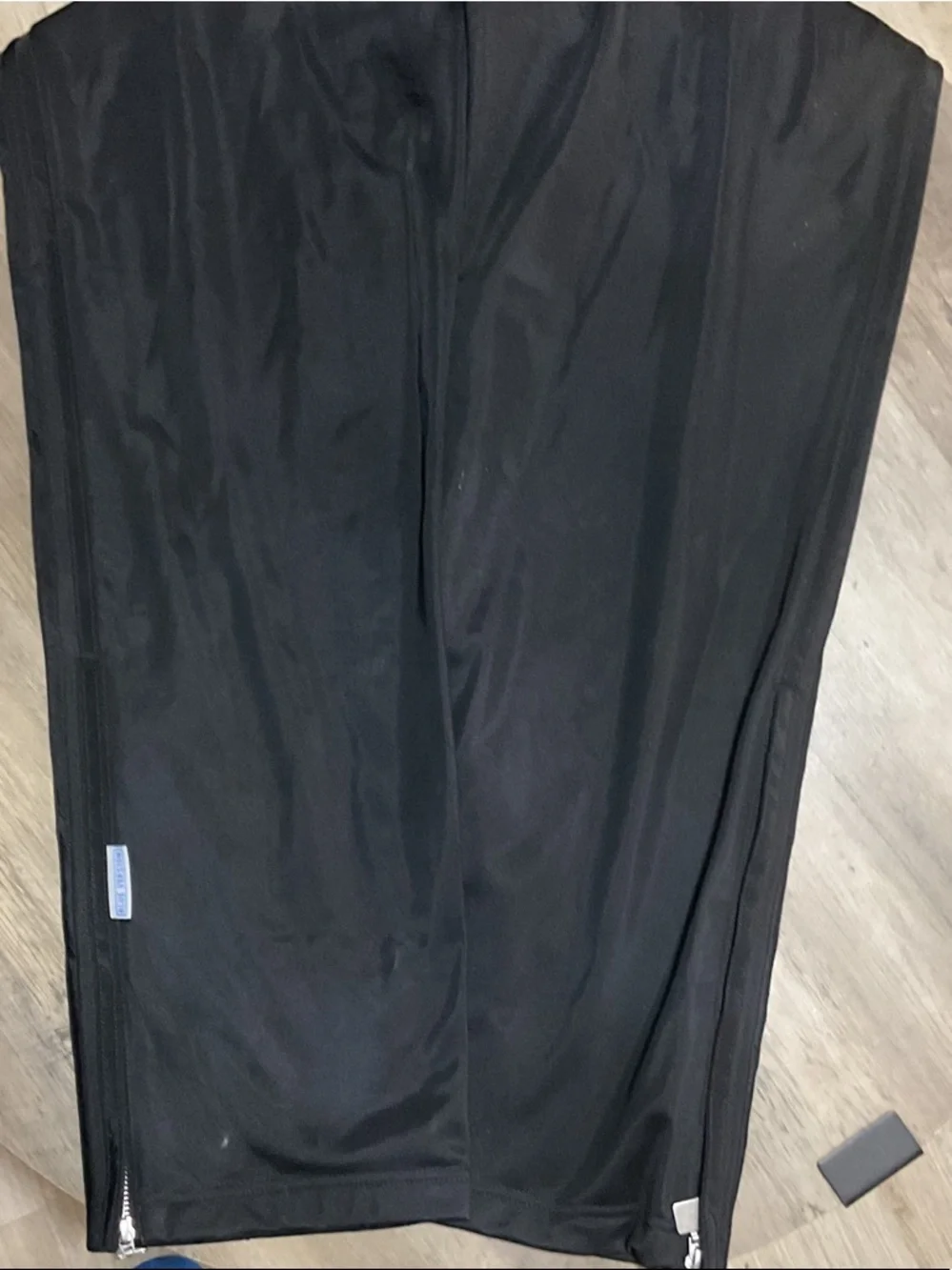 adidas Black Track Sweatpants with Zipper Pockets